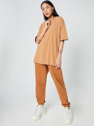 ABOUT YOU x Dardan Oversized Shirt 'Joe' in Braun