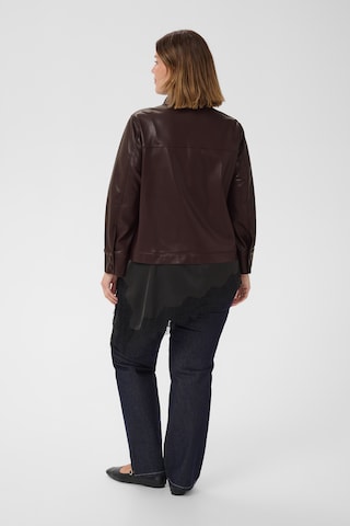 KAFFE CURVE Between-season jacket 'Arensa' in Brown