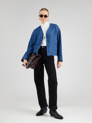 FRNCH PARIS Φθινοπωρινό και ανοιξιάτικο μπουφάν σε μπλε