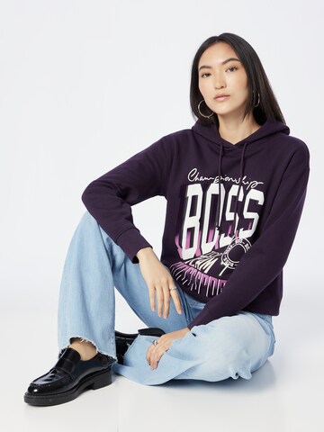 BOSS Orange Sweatshirt 'Edelight' in Lila