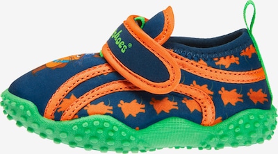 PLAYSHOES Natikače 'Pirat' u morsko plava / jabuka / narančasta, Pregled proizvoda