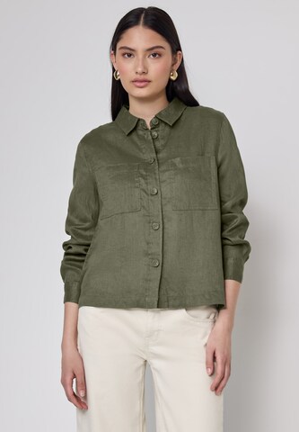 Street One Studio Blouse in Green: front