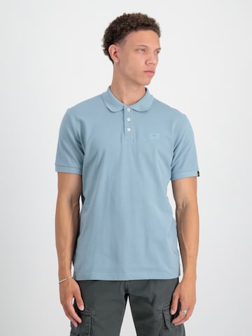 ALPHA INDUSTRIES Shirt in Blue: front