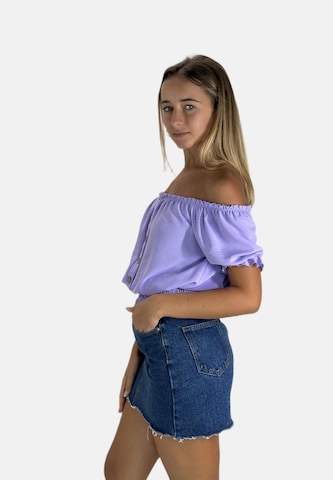 Camicia da donna di Elara in lilla