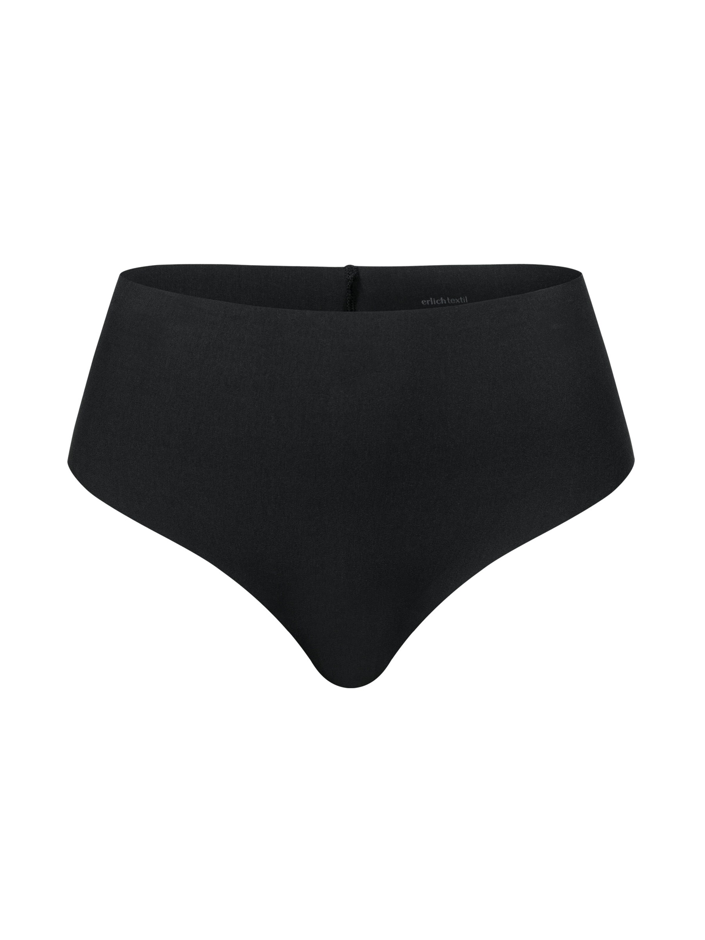Erlich Textil - Tanga em preto: frente