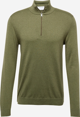 SELECTED - Jersey 'Berg' en verde: frente