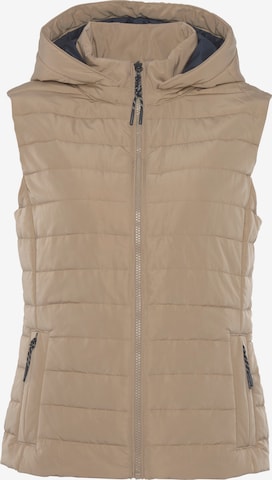 Elbsand Vest in Beige: front