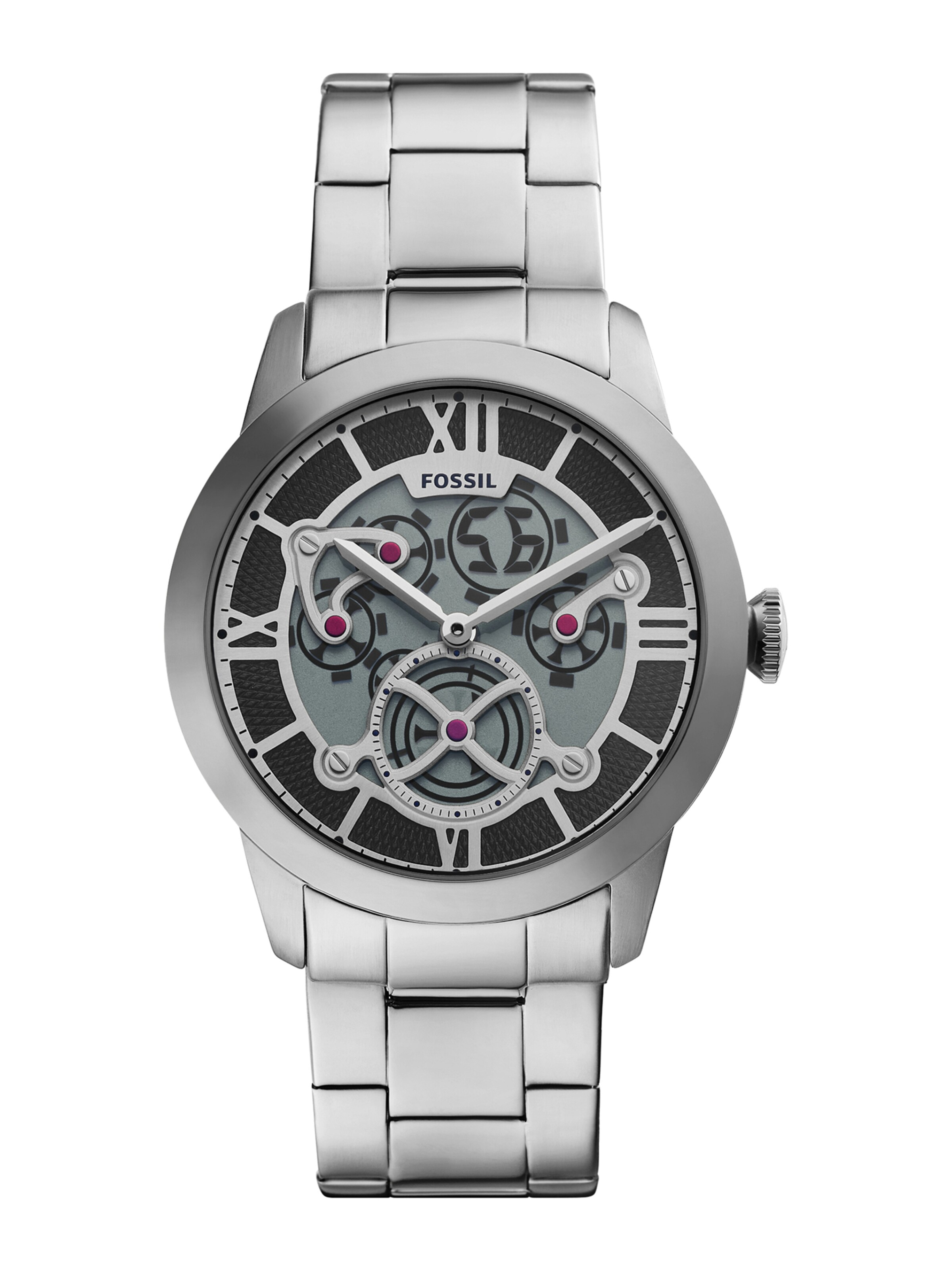 FOSSIL - Reloj analógico 'TOWNSMAN BIG TIC' en plata: frente