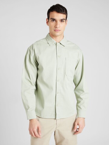 Coupe regular Chemise 'COLLECTIVE ZAC' JACK & JONES en vert : devant