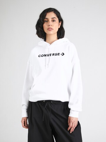 CONVERSE Sweatshirt in White: front