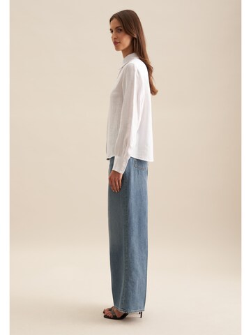 SEIDENSTICKER Blouse 'Schwarze Rose' in Wit