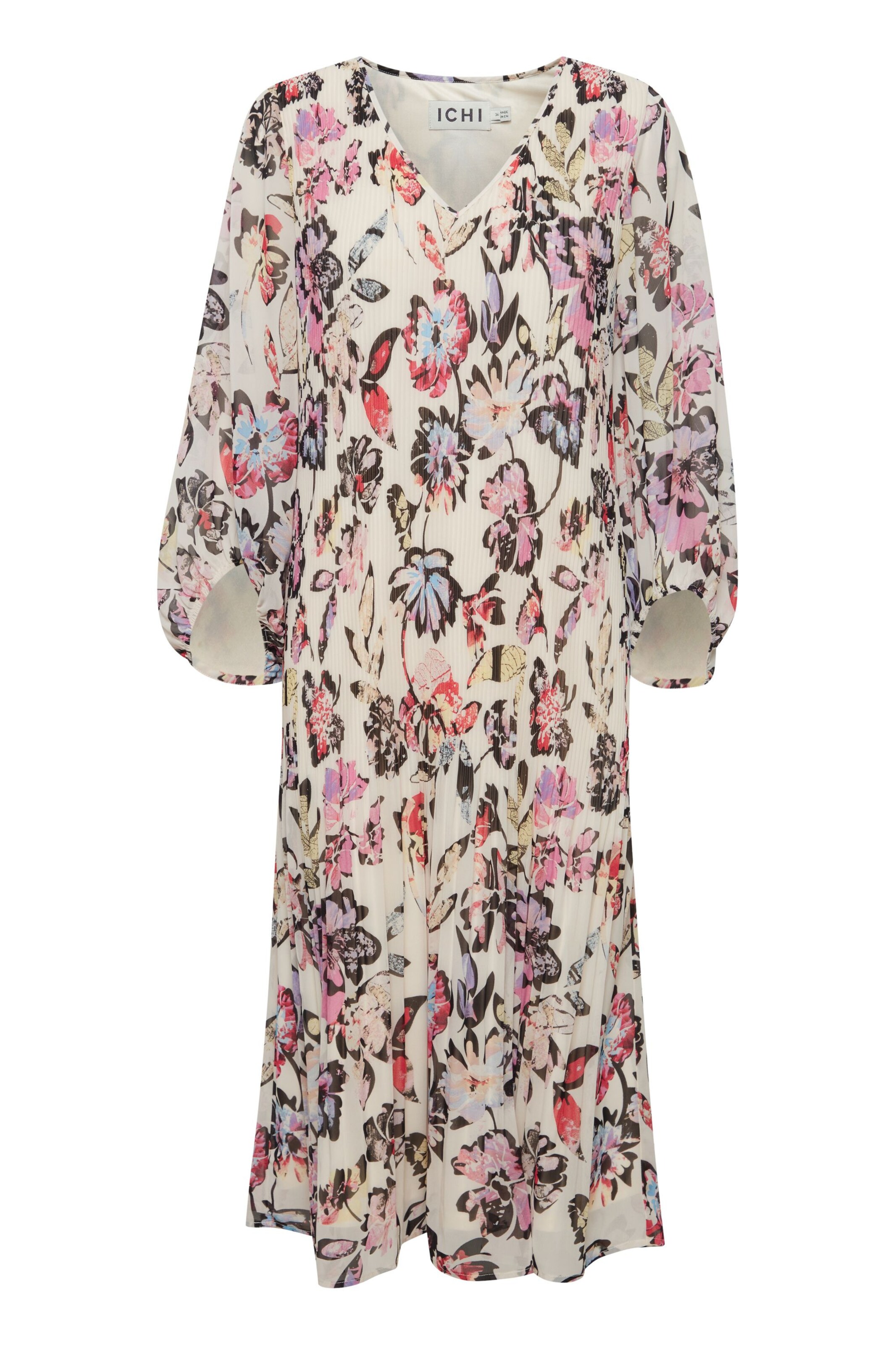 ICHI Blusenkleid 'Ihely' Dr2 in mischfarben, Produktansicht