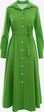 Couture de Marie Blusenkleid in Grün: Vorderseite