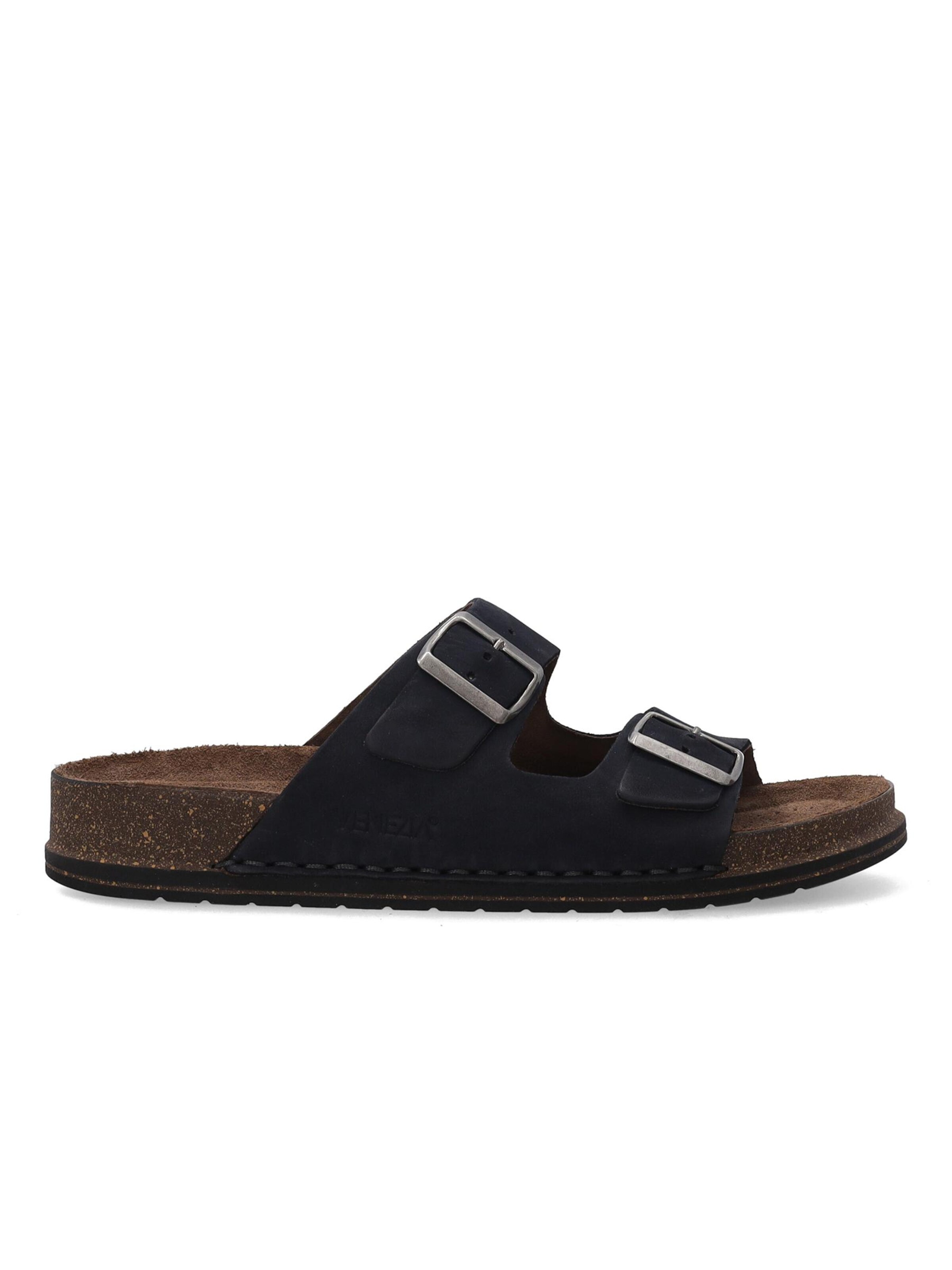VENEZIA Mules in Blue: front