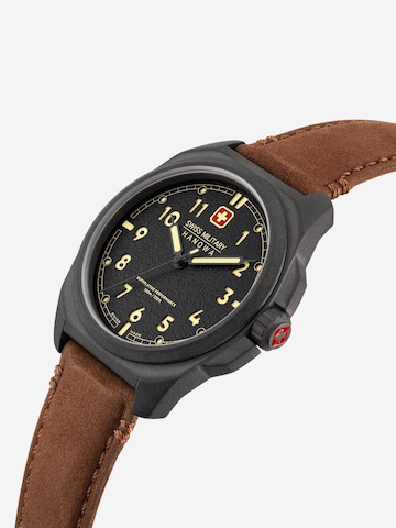 SWISS MILITARY HANOWA Analoguhr 'Fieldmaster' in Braun