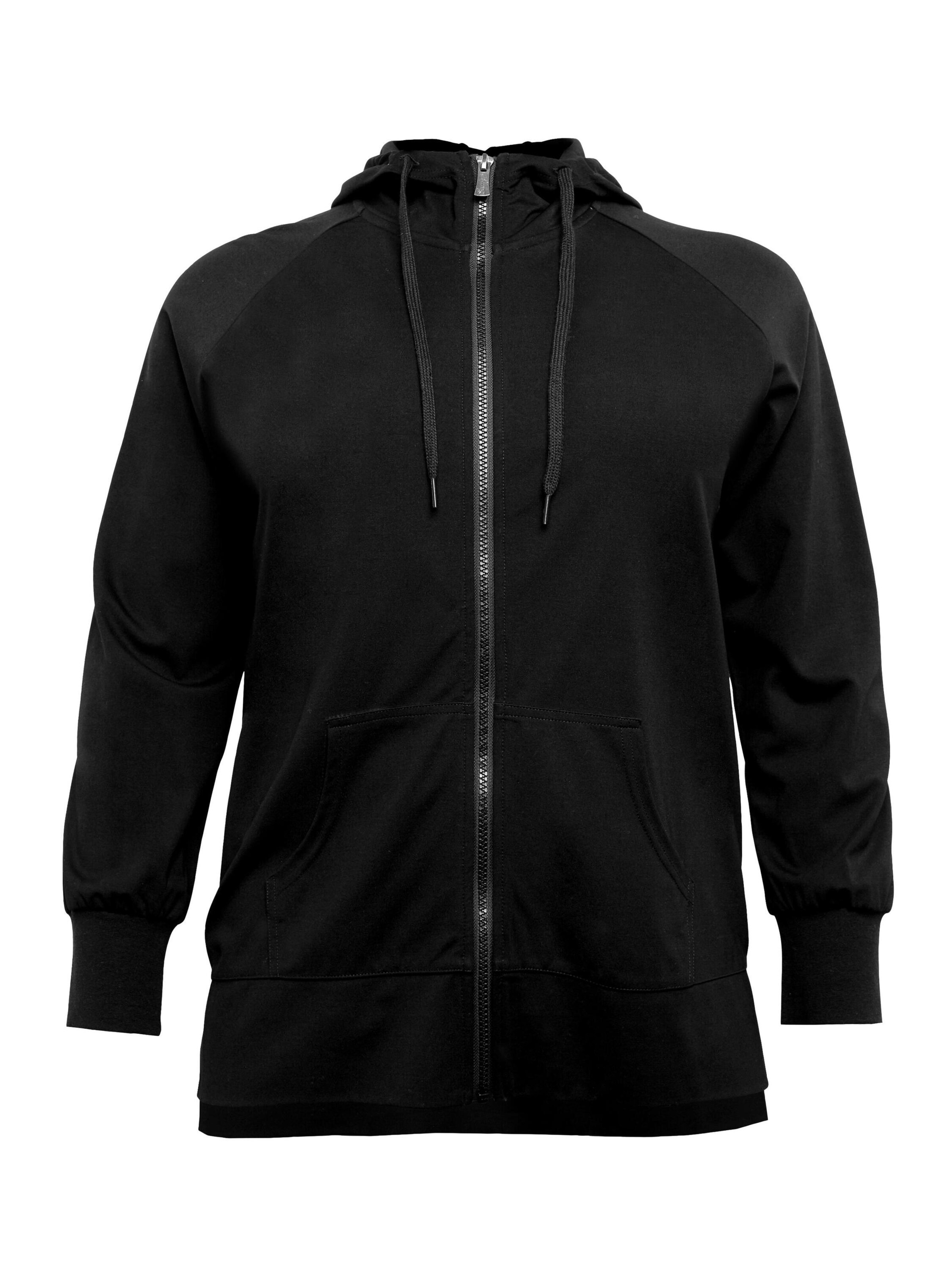 SHEEGO Collegetakki värissä musta: etupuoli