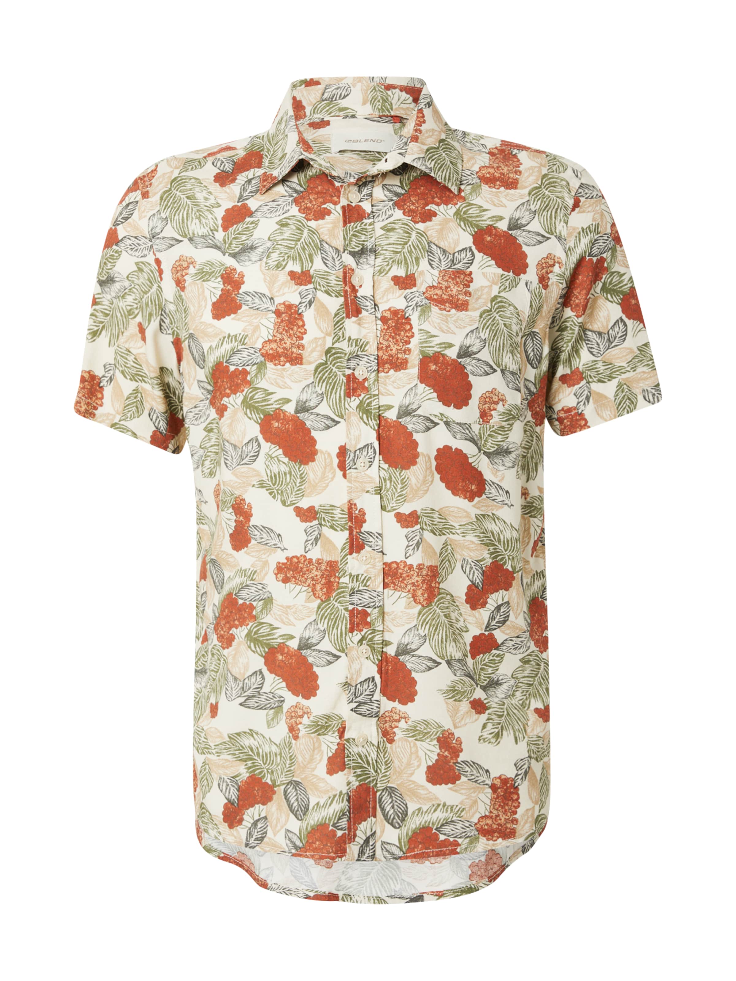 BLEND Rovný strih Košeľa 'ABDEL' - Oranžová: predná strana