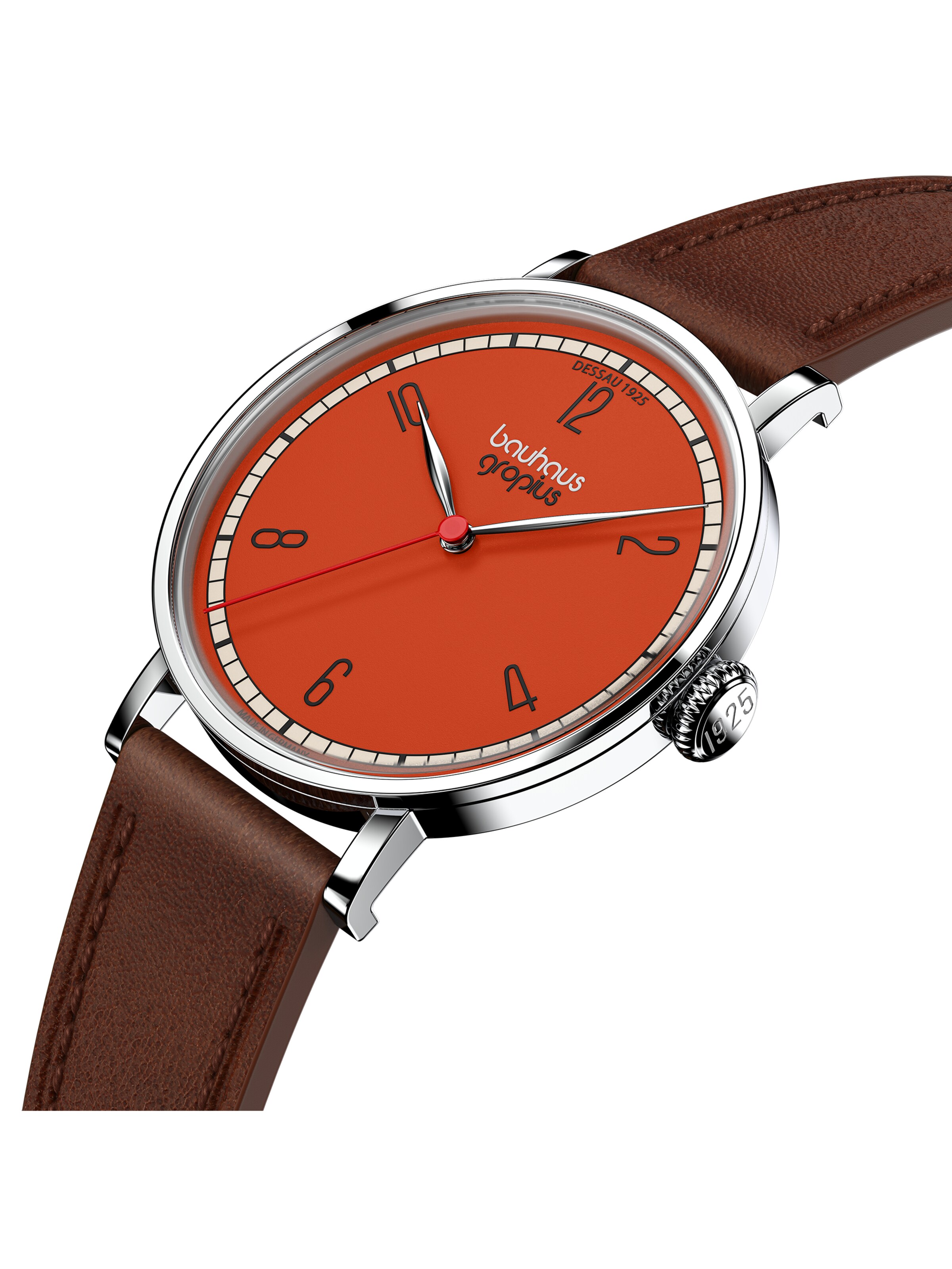 WALTER GROPIUS Analog Watch 'DESSAU 1925' in Orange
