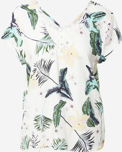 ROXY Blouse 'PARADISE STORIES' in marine blue / Pastel yellow / Mint / White, Item view