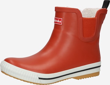 Derbe Rubber Boots in Red: front
