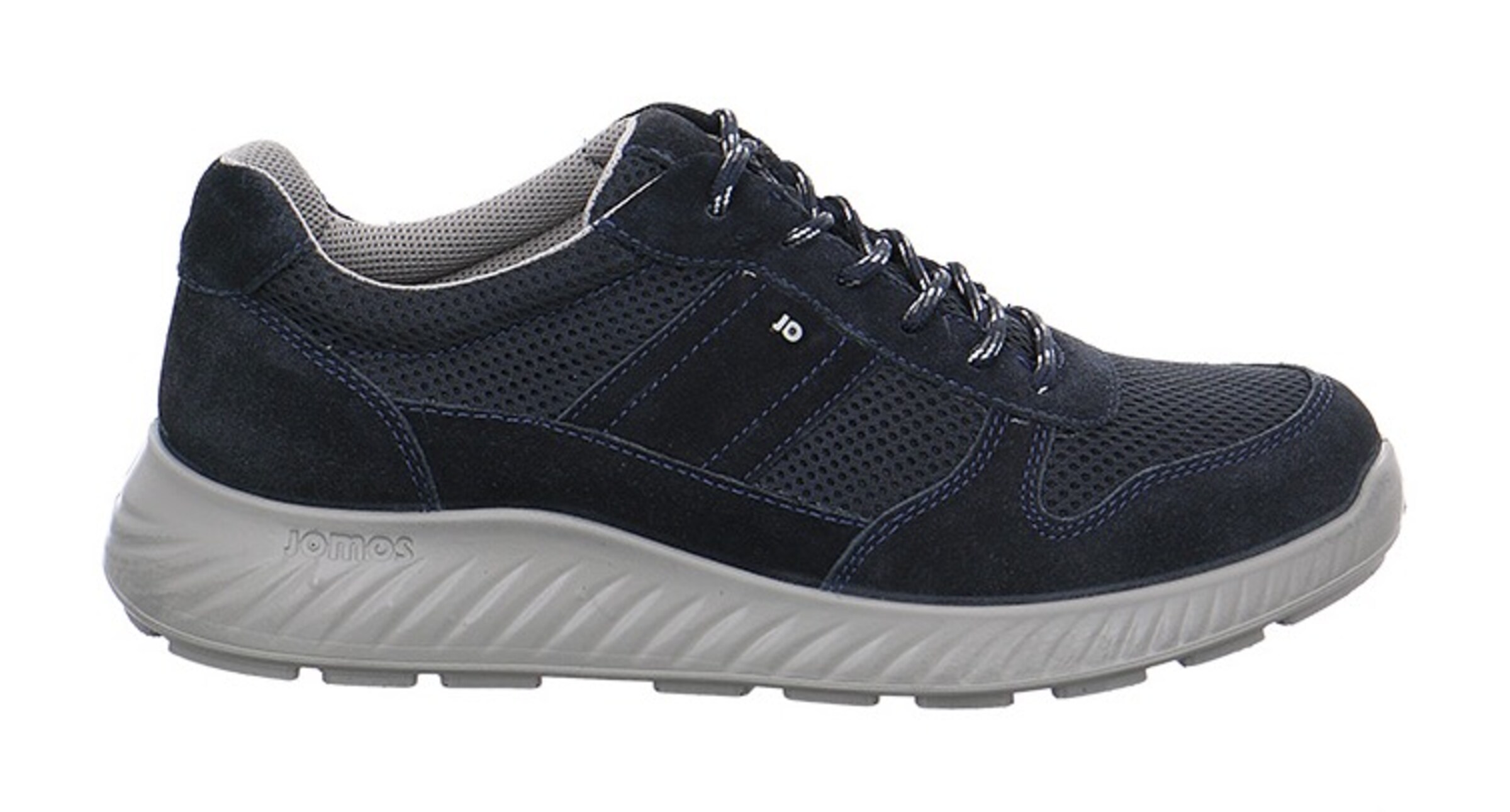 JOMOS Platform trainers in Blue: front