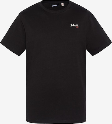 Schott NYC Shirt in Schwarz: Vorderseite