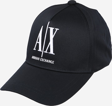 ARMANI EXCHANGE - Gorra en azul: frente