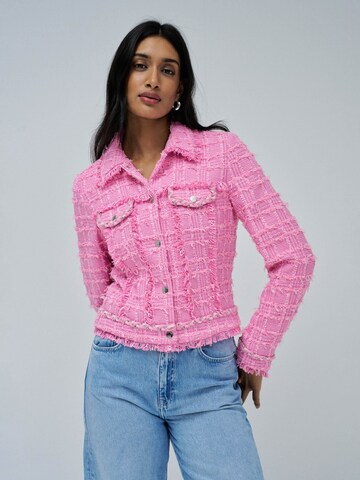 Salsa Jeans Zomerjas in Roze: voorkant
