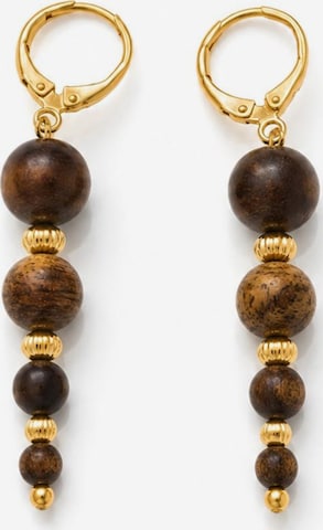 Boucles d'oreilles LanLivia en marron : devant