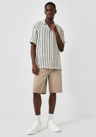 QS Regular Fit Hemd in Beige