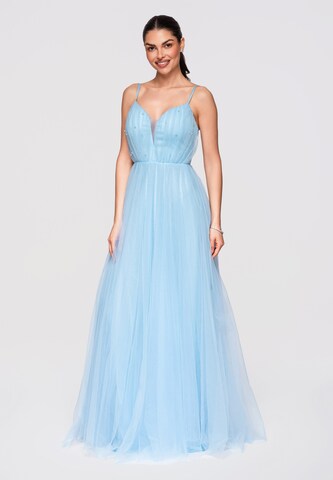 Ombre Avondjurk in Blauw: voorkant
