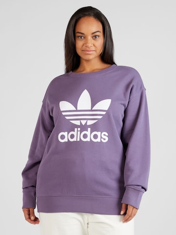 ADIDAS ORIGINALS Sweatshirt 'Trefoil' i lilla: forside