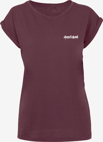 T-shirt 'Unfollow' Merchcode en rouge : devant