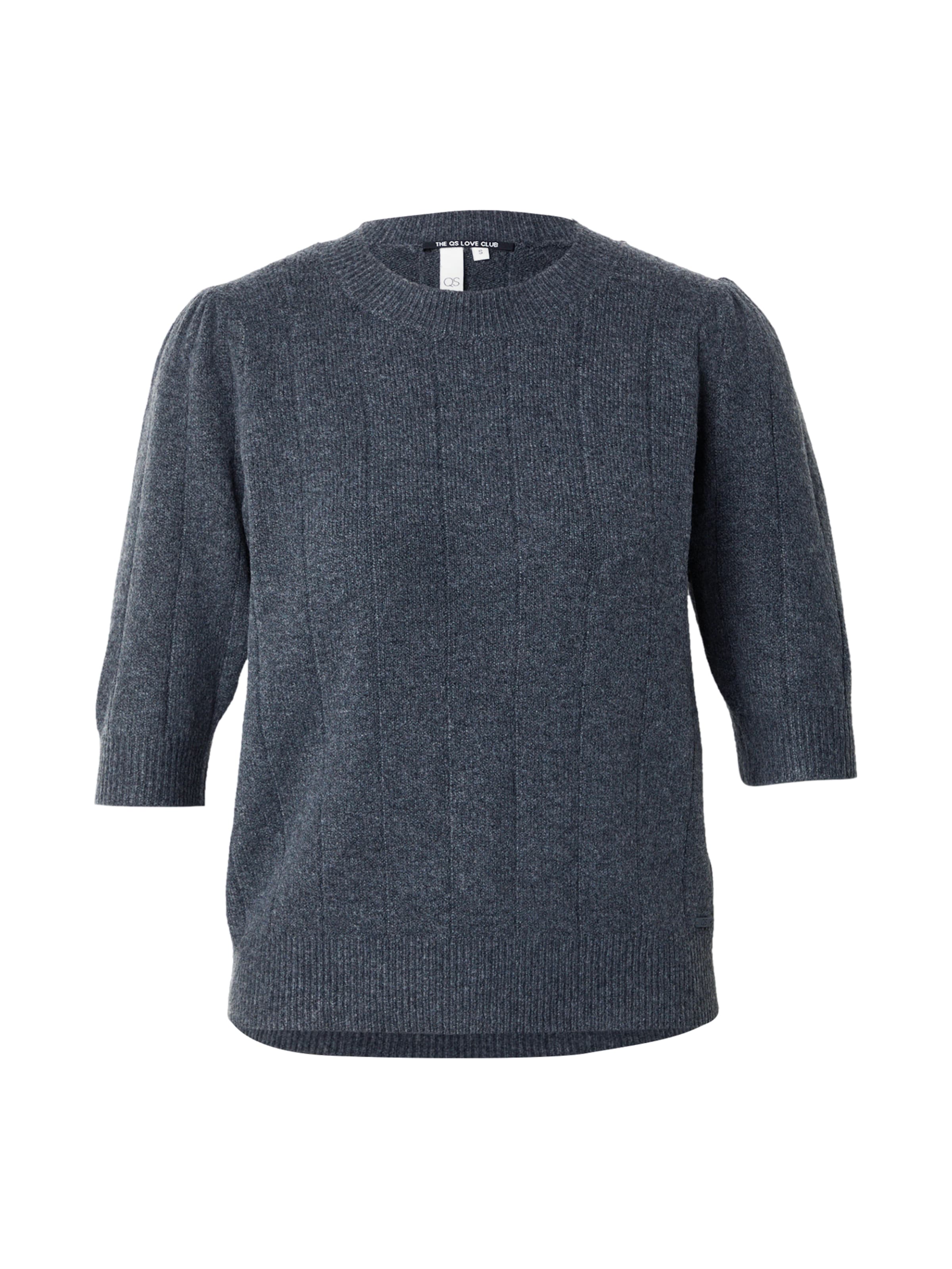 QS Пуловер в сиво: отпред