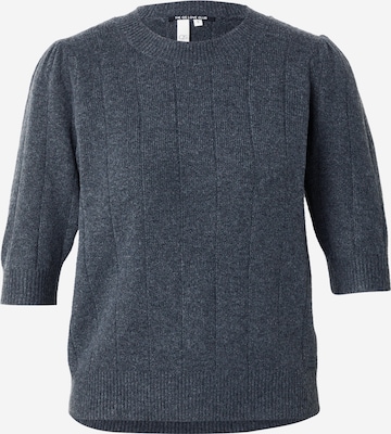 Pull-over QS en gris : devant