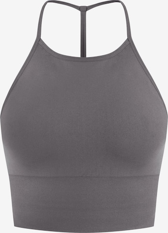 Smilodox Top Maria Solid Strap Light Support in Grau: Vorderseite
