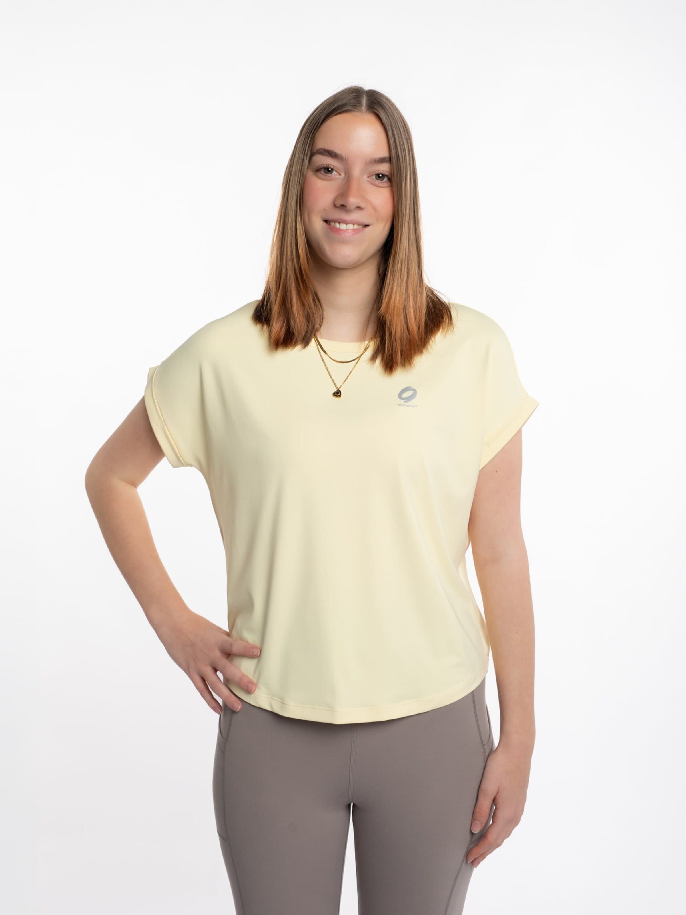 mymotus Tričko 'Mymotus® ladies V-neck T-shirt, Soft Yellow, YW20' – žlutá