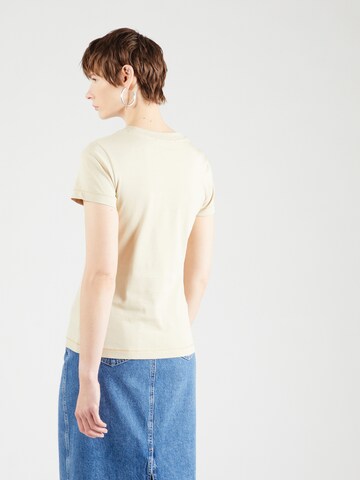 Calvin Klein Jeans Štandardný strih Tričko - Béžová