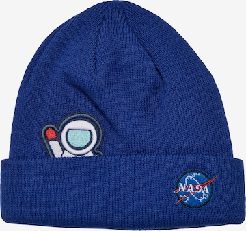 mėlyna Mister Tee Megzta kepurė 'Nasa': priekis