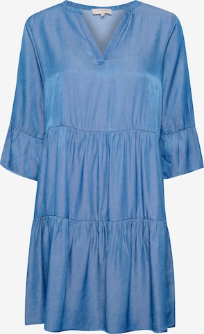 Cream Dress 'Siran' in Blue: front