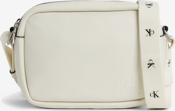 Calvin Klein Jeans - Bolso de hombro en blanco: frente