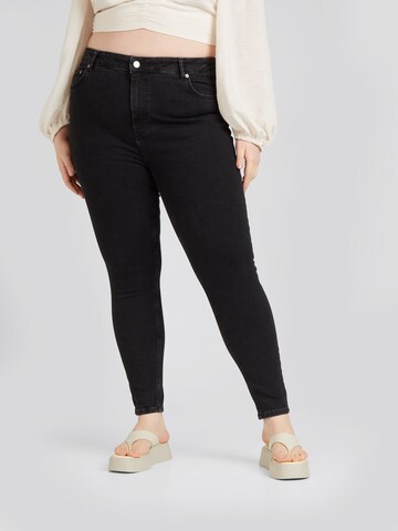 CITA MAASS co-created by ABOUT YOU Slimfit Jeans 'Juliana' in Zwart: voorkant