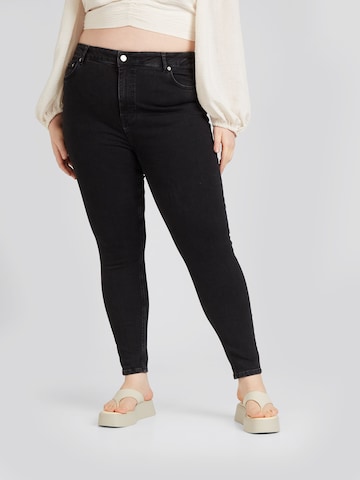 CITA MAASS co-created by ABOUT YOU Slimfit Jeans 'Juliana' i svart: framsida