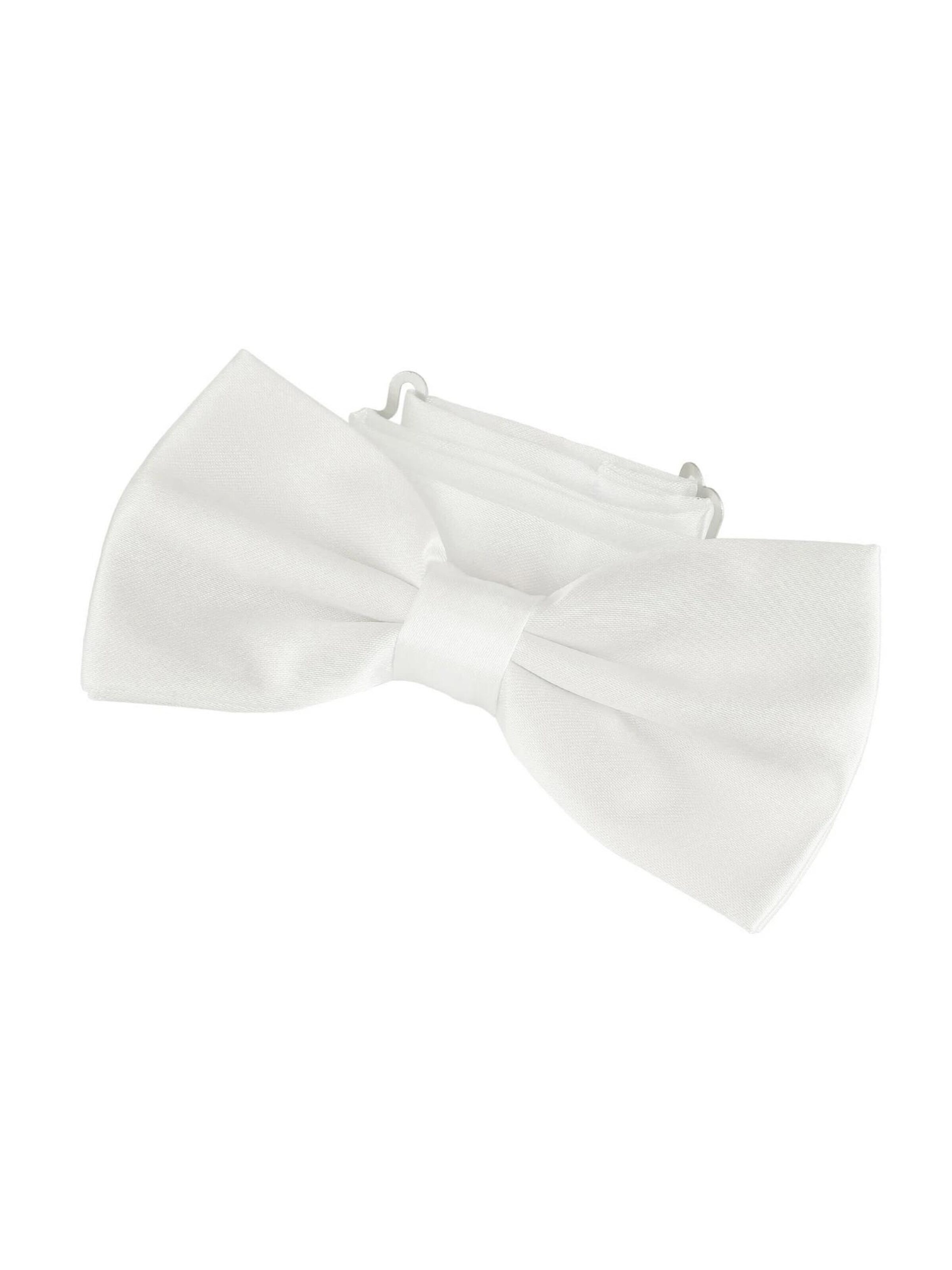DonDon Bow Tie 'DonDon Edle nachtblaue Fliege Schleife mit Haken - bereits gebunden und verstellbar' in One size in Ivory, Item view