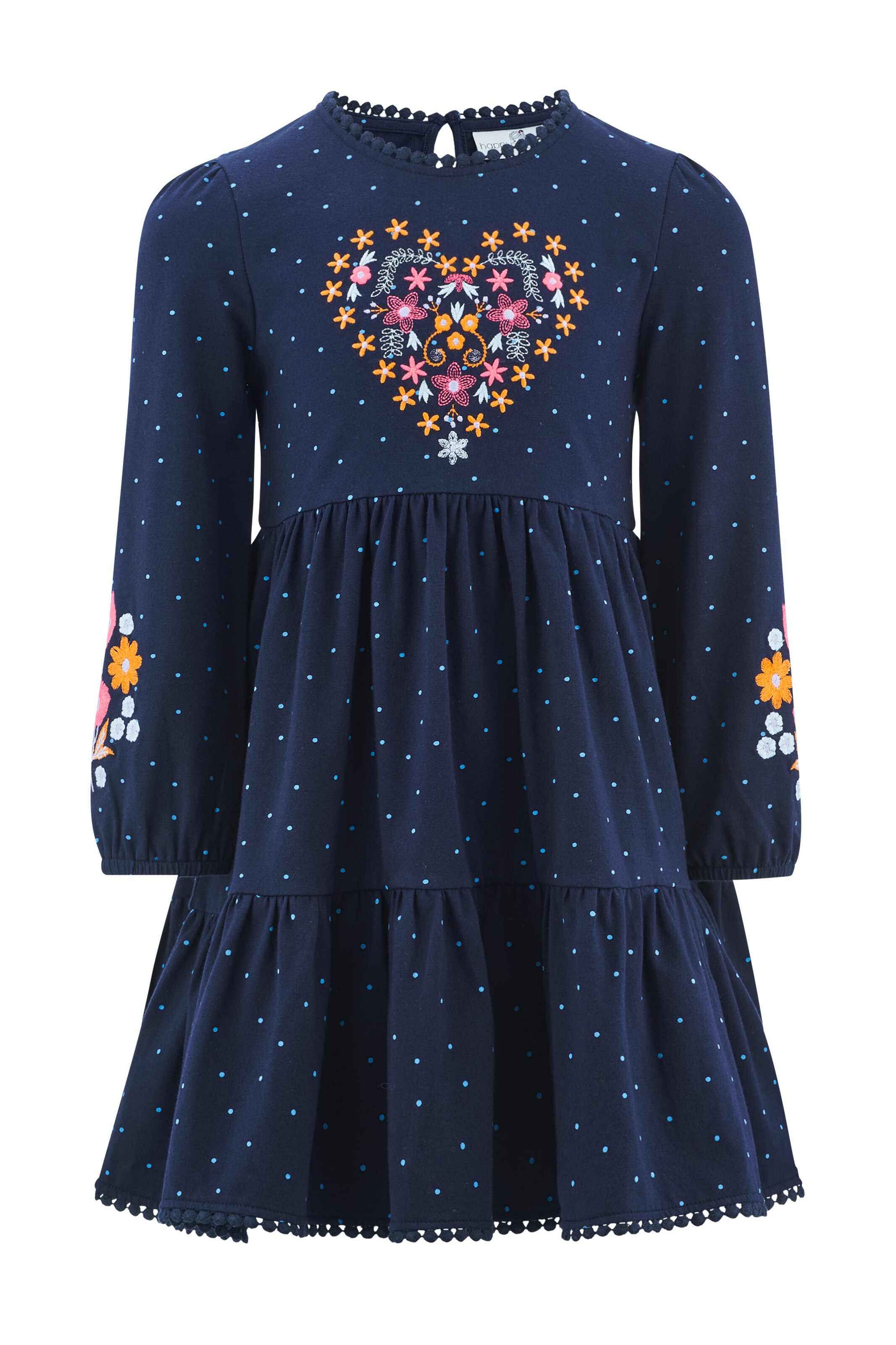 Rochie de la happy girls pe albastru: față