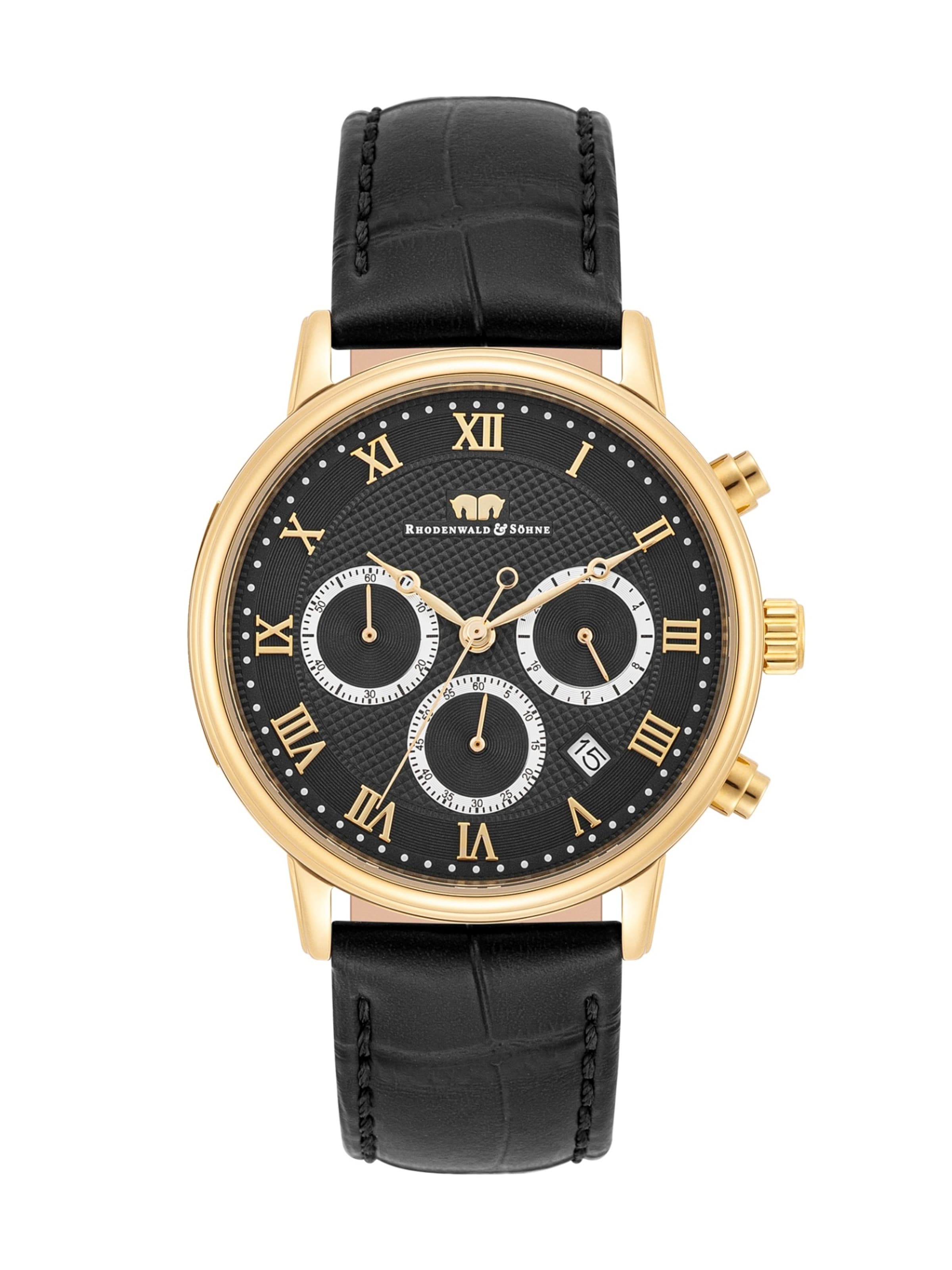 Orologio analogico di Rhodenwald & Söhne in nero: frontale