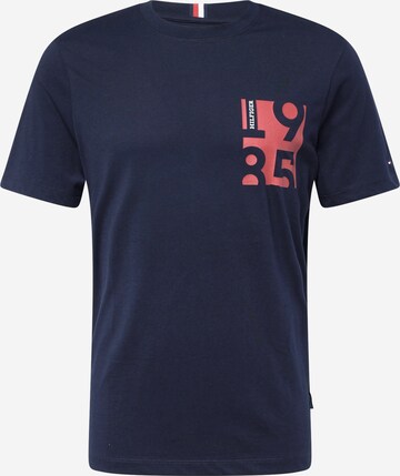 T-Shirt TOMMY HILFIGER en bleu : devant