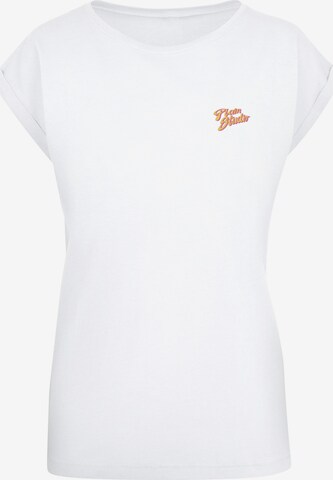 T-shirt 'Plain Studio Typo' F4NT4STIC en blanc : devant