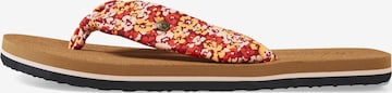 O'NEILL T-Bar Sandals 'Ditsy Sun' in Red: front