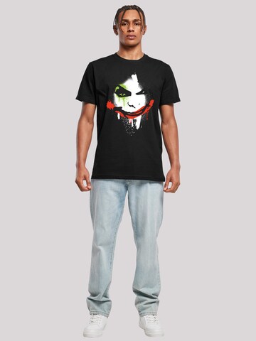 T-Shirt 'DC Comics Batman Arkham City Joker Face' F4NT4STIC en noir